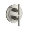Kohler K-T14489-4-BN Purist Two Handle Stacked Valve Trim Kit - Brushed Nickel