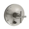 Kohler K-T14501-3-BN Purist Rite-Temp Pressure Balancing Valve Trim With Cross Handles - Brushed Nickel