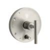 Kohler K-T14501-4-BN Purist Rite-Temp Pressure Balancing Valve Trim With Lever Handles - Brushed Nickel