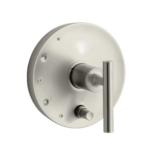Kohler K-T14501-4-BN Purist Rite-Temp Pressure Balancing Valve Trim With Lever Handles - Brushed Nickel 1 Kohler K-T14501-4-BN Purist Rite-Temp Pressure Balancing Valve Trim With Lever Handles - Brushed Nickel
