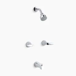 Kohler K-T15201-4S-CP Coralais Two-Handle Bath And Shower Faucet Trim - Polished Chrome