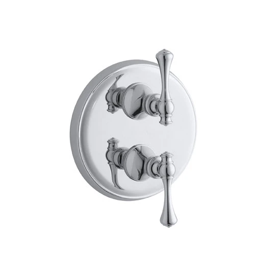 Kohler K-T16176-4A-CP Revival Two Handle Thermostatic Valve Trim Kit - Polished Chrome 1 Kohler K-T16176-4A-CP Revival Two Handle Thermostatic Valve Trim Kit - Polished Chrome
