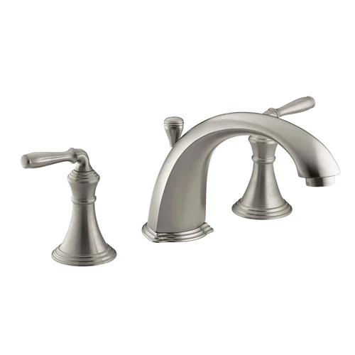 Kohler K-T387-4-BN Devonshire Double Handle Roman Tub Trim With Metal Lever Handles - Brushed Nickel 1 Kohler K-T387-4-BN Devonshire Double Handle Roman Tub Trim With Metal Lever Handles - Brushed Nickel