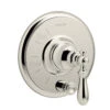 Kohler K-T72768-9M-SN Artifacts Rite-Temp Pressure Balancing Valve Trim With Push Button Diverter And Swing Lever Handle - Polished Nickel