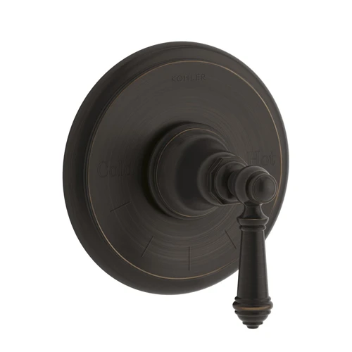 Kohler K-T72769-4-2BZ Artifacts Thermostatic Valve Trim With Lever Handle - Oil Rubbed Bronze 1 Kohler K-T72769-4-2BZ Artifacts Thermostatic Valve Trim With Lever Handle - Oil Rubbed Bronze