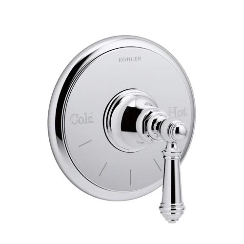 Kohler K-T72769-4-CP Artifacts Thermostatic Valve Trim With Lever Handle - Chrome 1 Kohler K-T72769-4-CP Artifacts Thermostatic Valve Trim With Lever Handle - Chrome
