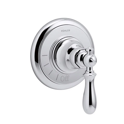 Kohler K-T72771-9M-CP Artifacts Volume Control Valve Trim With Swing Lever Handle - Chrome 1 Kohler K-T72771-9M-CP Artifacts Volume Control Valve Trim With Swing Lever Handle - Chrome