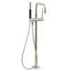 Kohler K-T97328-4-SN Purist Floor Mount Bath Filler With Handshower - Polished Nickel