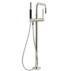 Kohler K-T97328-4-SN Purist Floor Mount Bath Filler With Handshower - Polished Nickel