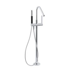 Kohler K-T97344-4-CP Stillness Floor Mount Bath Filler With Handshower - Chrome