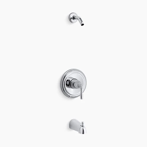 Kohler K-TLS395-4S-CP Devonshire Rite-Temp Bath And Shower Valve Trim With Lever Handle And Slip-fit Spout, Less Showerhead - Chrome 1 Kohler K-TLS395-4S-CP Devonshire Rite-Temp Bath And Shower Valve Trim With Lever Handle And Slip-fit Spout, Less Showerhead - Chrome