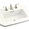 Kohler K-2325-1-0 Kathryn Self-Rimming Lavatory With Single-Hole Faucet Drilling - White