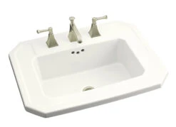Kohler K-2325-1-0 Kathryn Self-Rimming Lavatory With Single-Hole Faucet Drilling - White