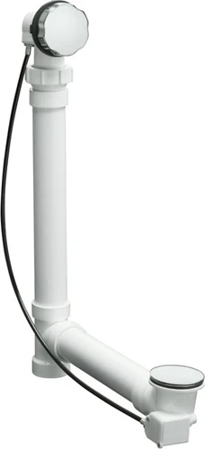 Kohler K-7213 Sok Cable Tub Drain With PVC Tubing - Oil Rubbed Bronze (Pictured In Polished Chrome)