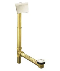 Kohler K-7147-AF-SN Clearflo 1-1/2" Contoured Pop-up Drain And Overflow For Above- Or Through-The-Floor Installation - Polished Nickel