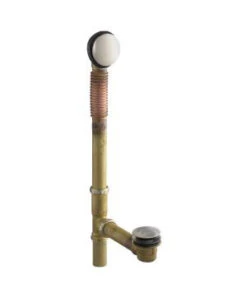 Kohler K-7259-CP Clearflo Brass Toe Tap Bath Drain - Polished Chrome (Pictured In Brushed Nickel)