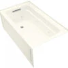 Kohler K-1122-HL-96 Archer 5' Whirlpool With Integral Apron In-Line Heater And Left Hand Drain - Biscuit