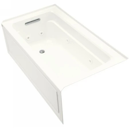 Kohler K-1122-LA-0 Archer 5' Whirlpool With Integral Apron And Left Hand Drain - White 1 Kohler K-1122-LA-0 Archer 5' Whirlpool With Integral Apron And Left Hand Drain - White
