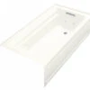 Kohler K-1124-HR-0 Archer 6' Whirlpool With Integral Apron And In-Line Heater - White