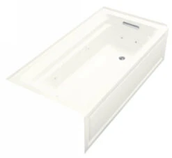 Kohler K-1124-HR-0 Archer 6' Whirlpool With Integral Apron And In-Line Heater - White