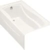 Kohler K-1229-LA-0 Mariposa 5.5' Bath With Integral Apron And Left Hand Drain - White