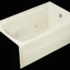 Kohler K-1239-LA-0 Mariposa 5' Whirlpool With Integral Apron And Left Hand Drain - White