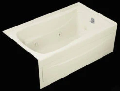 Kohler K-1239-RA-0 Mariposa 5' Whirlpool With Integral Apron And Right Hand Drain - White