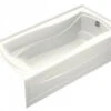 Kohler K-1259-RA-0 Mariposa 6' Bath With Integral Apron And Right Hand Drain - White