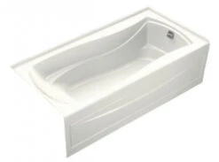 Kohler K-1259-RA-0 Mariposa 6' Bath With Integral Apron And Right Hand Drain - White