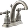 Kohler K-13490-4-BN Double Handle Centerset Lavatory Faucet From The Kelston Collection - Brushed Nickel