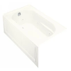 Kohler K-1357-LA-0 Devonshire Whirlpool With Integral Apron And Left Hand Drain - White