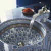 Kohler K-14046-BU-96 Artist Editions 14" Undermount Lavatory Sink With Marrakesh Design - Biscuit (Faucet And Accessories Not Included)