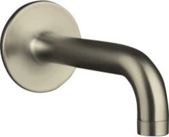 Kohler K-14427-BN Purist 7-3/4" Wall-Mount Non-Diverter Bath Spout - Brushed Nickel