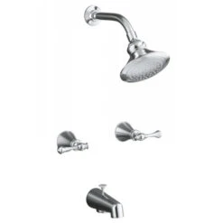Kohler K-16213-4A-CP Revival Double Metal Lever Handle Tub And Shower - Polished Chrome