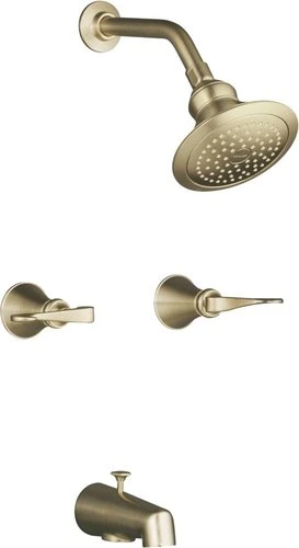 Kohler K-16213-4-BV Two Handle Tub & Shower Faucet - Brushed Bronze 1 Kohler K-16213-4-BV Two Handle Tub & Shower Faucet - Brushed Bronze