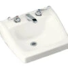 Kohler K-1723-0 Chesapeake 20" Wall Mounted Lavatory Sink With 8" Centers - White