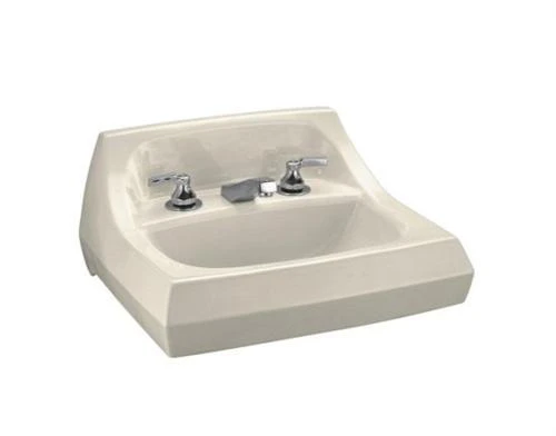 Kohler K-2005-47 Kingston Wall-Mount Lavatory With 4" Centers - Almond