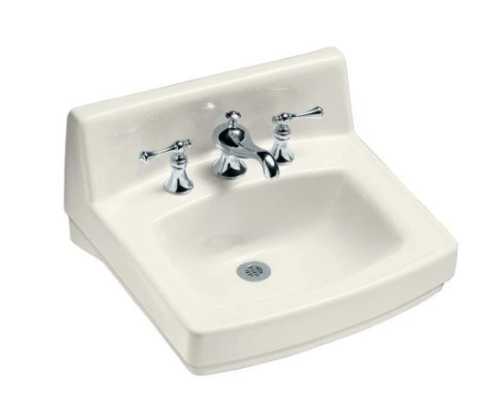 Kohler K-2030-96 Greenwich 21" Wall Mounted Lavatory Sink With 8" Centers - Biscuit