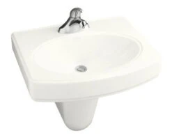Kohler K-2035-8-0 Pinoir Wall-Mount Lavatory With 8 Centers - White