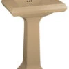 Kohler K-2238-8-33 Memoirs 24" Pedestal Lavatory With Classic Design And 8" Centers - Mexican Sand