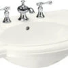 Kohler K-2295-1-0 Devonshire Lavatory Basin With Single-Hole Faucet Drilling - White (Faucet Not Included)