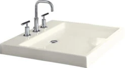 Kohler K-2314-8-96 Purist Fireclay Wading Pool Lavatory - Biscuit