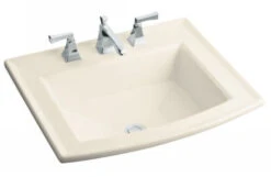 Kohler K-2356-4-47 Archer Self-Rimming Lavatory With 4" Centers - Almond (Faucet Not Included)