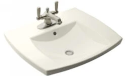Kohler K-2381-4-96 Self-Rimming Labatory With 4" Centers - Biscuit