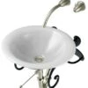Kohler K-2804-P5-47 Iron Bell 18" Self Rimming Cast Iron Lavatory Sink With Glazed Underside - Almond (Pictured In White)