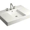 Kohler K-2955-8-0 Traverse Top And Basin Lavatory With 8" Centers - White (Faucet Not Included)
