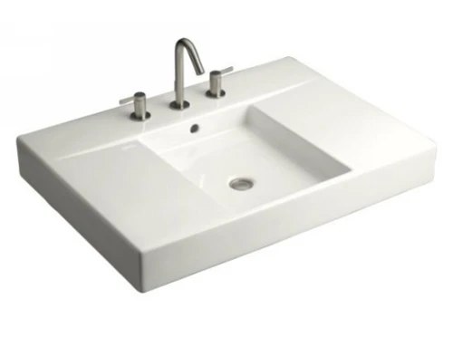 Kohler K-2955-8-0 Traverse Top And Basin Lavatory With 8" Centers - White (Faucet Not Included) 1 Kohler K-2955-8-0 Traverse Top And Basin Lavatory With 8" Centers - White (Faucet Not Included)