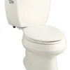 Kohler K-3575-96 1.28 Gpf Wellworth Series Elongated Toilet With Class Five Flushing Technology And Left-Hand Trip Lever - Biscuit