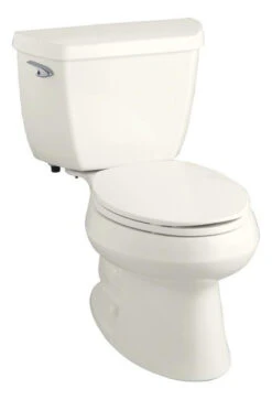 Kohler K-3575-96 1.28 Gpf Wellworth Series Elongated Toilet With Class Five Flushing Technology And Left-Hand Trip Lever - Biscuit