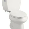 Kohler K-3575-7 1.28 Gpf Wellworth Series Elongated Toilet With Class Five Flushing Technology And Left-Hand Trip Lever - Black (Pictured In White)
